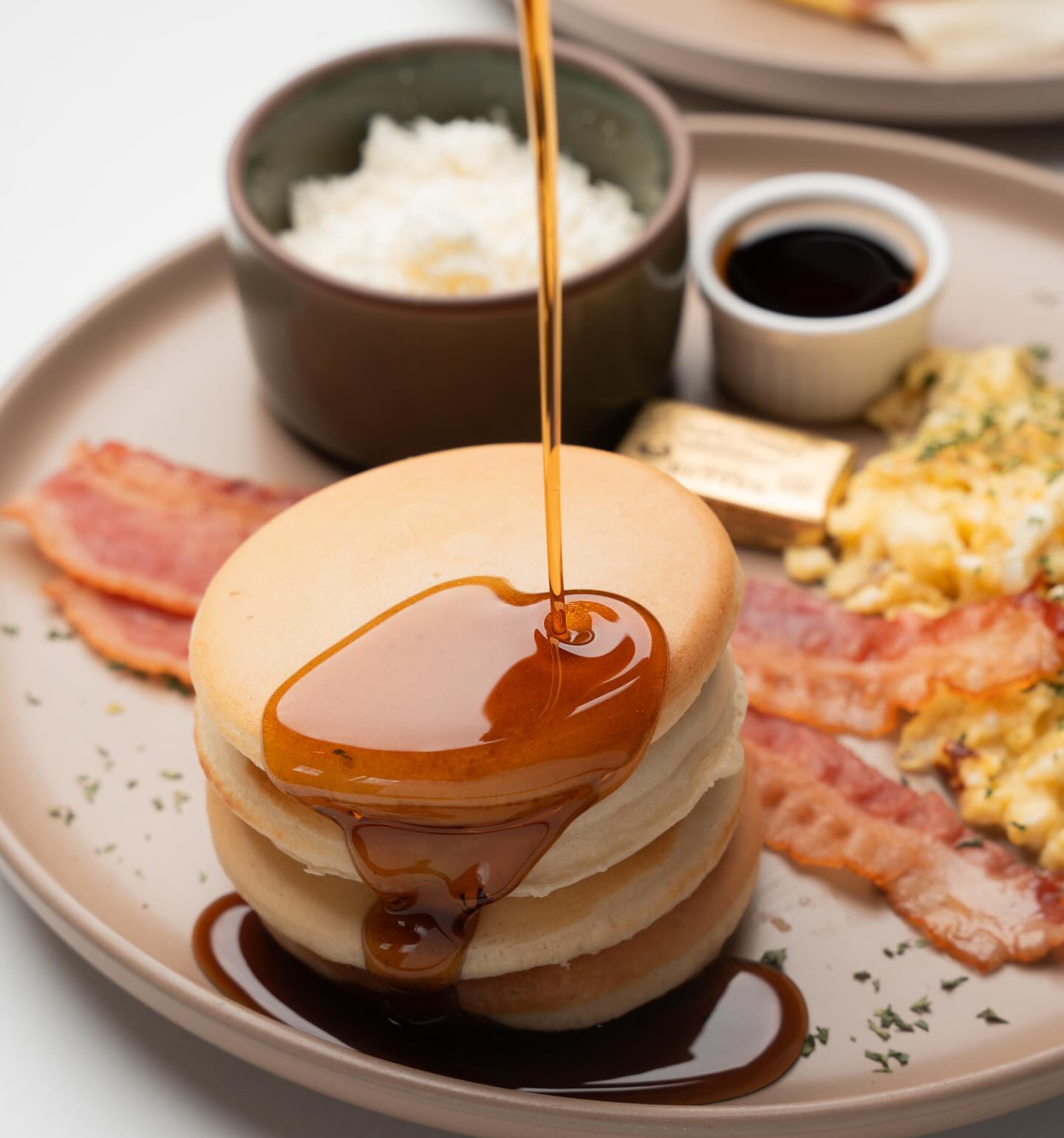Pancakes with syrup